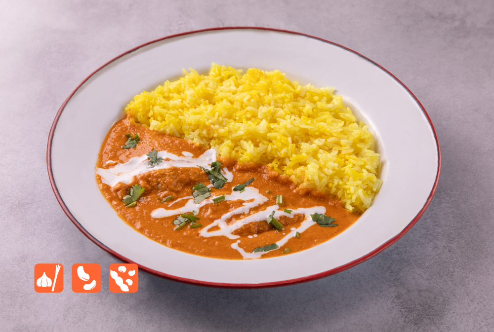 ソイミートのバターチキン風カレー